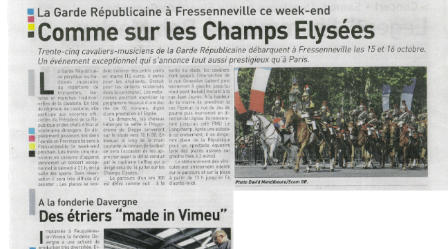 Article de 2011 dont le titre est : Comme sur les Champs-Elysées