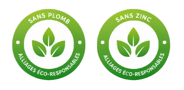 Des alliages eco-responsables garaitis sans plomb et sans zinc
